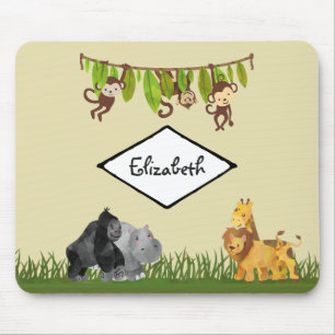 Watercolor Safari Jungle Animal Illustration Musmatta