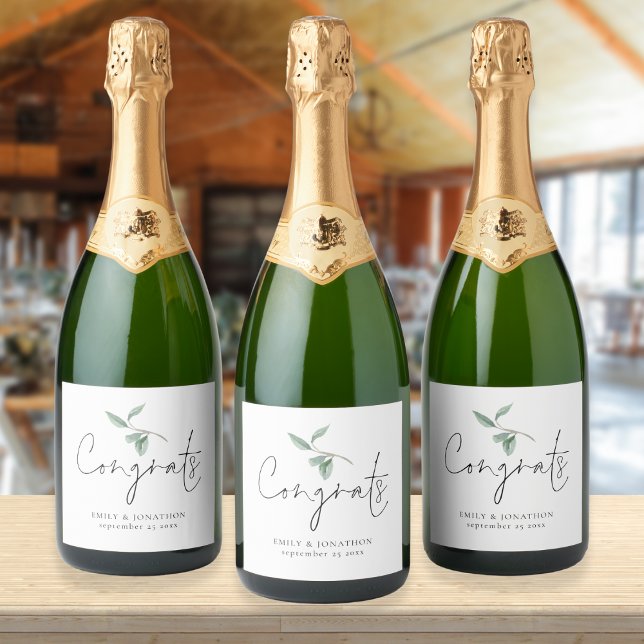 Watercolor Sage Eucalyptus Gratulerarare Namn Bröl (Skapare uppladdad)