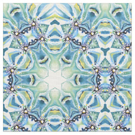 Watercolor Sage Grönt Persian Blue Artdeco Tyg