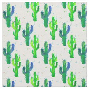 Watercolor Saguaro Cactus Tyg
