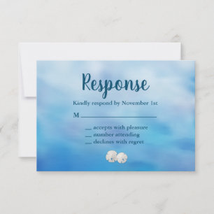 Watercolor Sandy Toes OSA sand dollar Kort