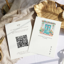Watercolor Sayulita Mexiko | Bröllop OSA för QR-ko