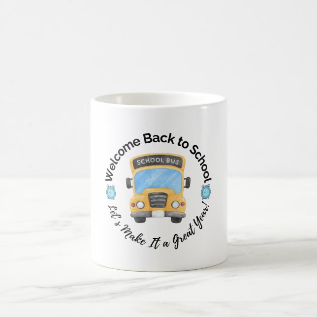 Watercolor School Bus Mug Kaffemugg (Center)