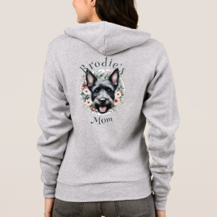 Watercolor Scottie och Blommigt Wand T Shirt
