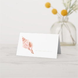 Watercolor Sea Shell Place Card Placeringskort