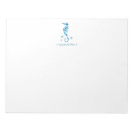 Watercolor Seahorse Personlig Stationery Anteckningsblock