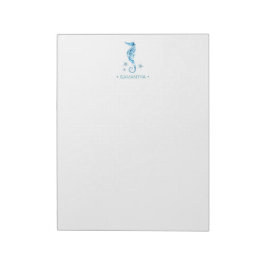 Watercolor Seahorse Personlig Stationery Anteckningsblock