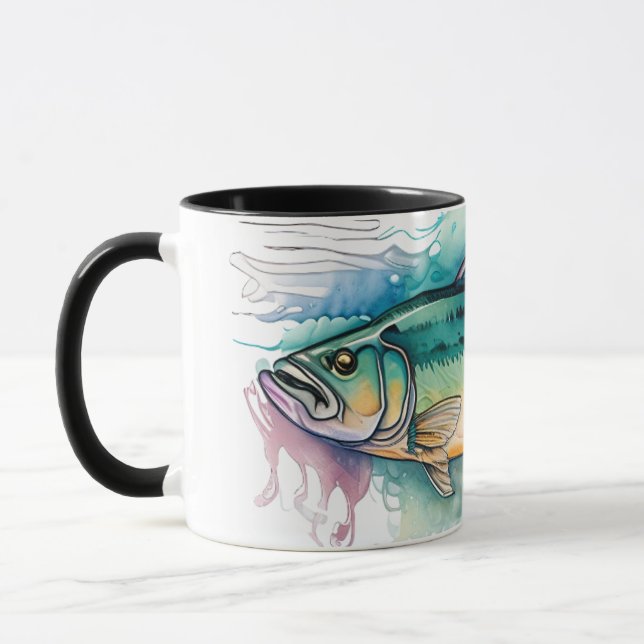 Watercolor Series: Bass Mugg (Vänster)
