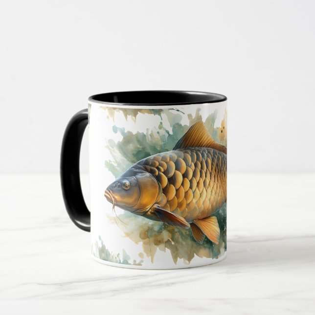 Watercolor Series: Carp Mugg (Framsida vänster)