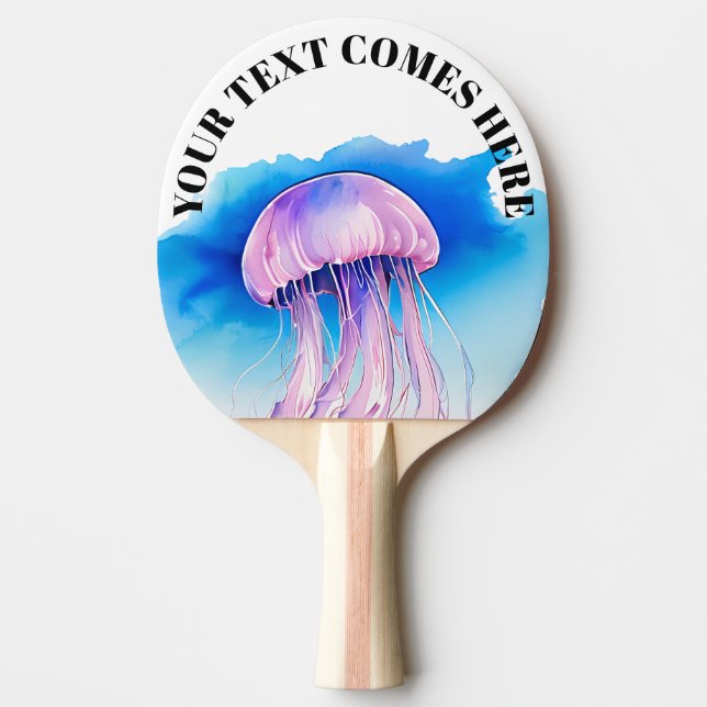 Watercolor Series: Jellyfish 2 Pingisracket (Framsidan)