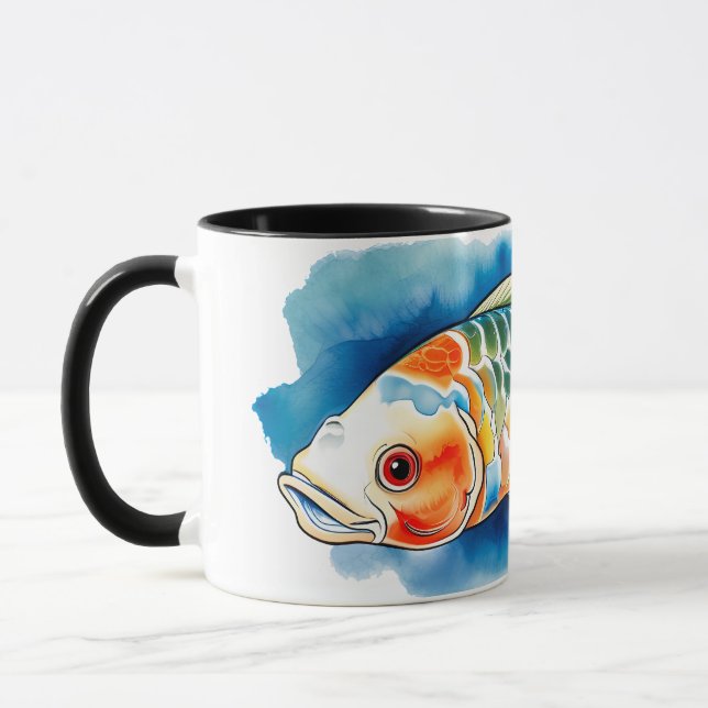 Watercolor Series: Koi Fish Mugg (Vänster)