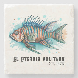 Watercolor Series: Lionfish Stenunderlägg