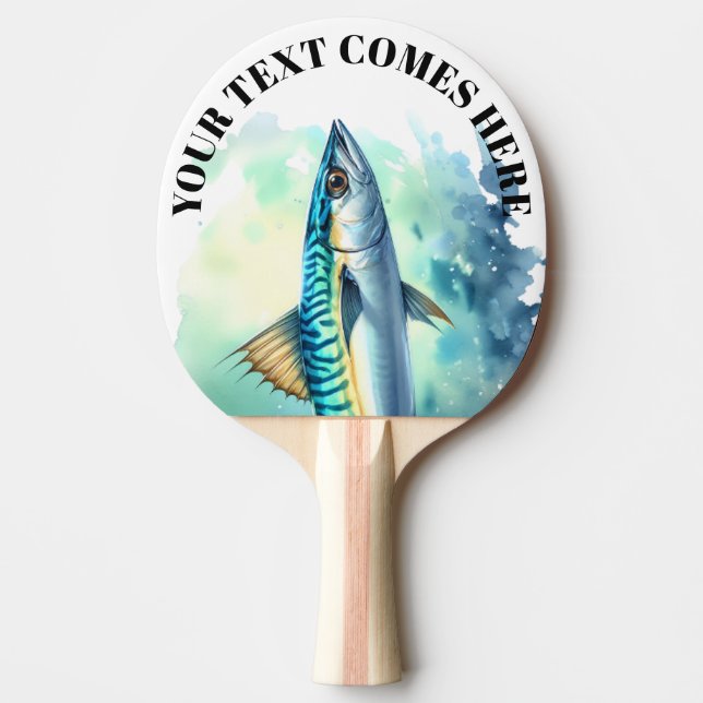 Watercolor Series: Mackerel Pingisracket (Framsidan)