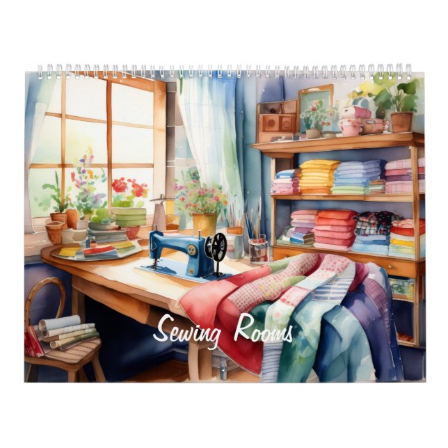 Watercolor Sewing Room Kalender (Omslag)