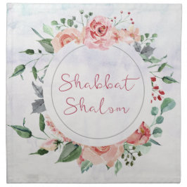 Watercolor Shabbat Shalom Challach Cover/Trasa Tygservett
