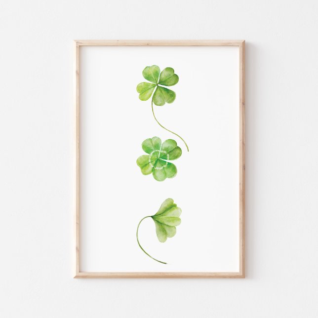Watercolor Shamrock Poster (Skapare uppladdad)