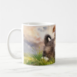 Watercolor Sheltie Puppy Kaffemugg