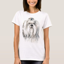 Watercolor Shih Tzu T Shirt