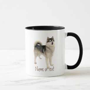 Watercolor Siberian husky Malemute Hund Pet Anpass Mugg