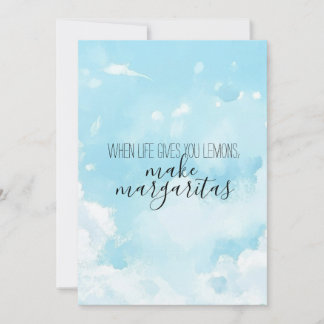 Watercolor Sky Thank You Card Inbjudningar