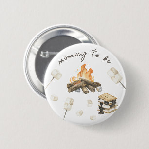 Watercolor S'mores Baby Shower - Mamma till salig  Knapp
