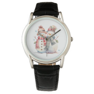 Watercolor Snögubbe Armbandsur