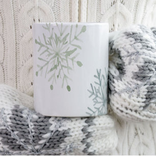Watercolor Snowflake Mugg