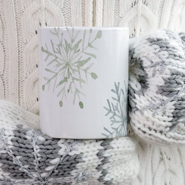 Watercolor Snowflake Mugg (Skapare uppladdad)
