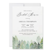 Watercolor Snowy Woodland Winter Möhippa