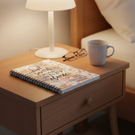 Watercolor Spring Bookish Anteckningsbok