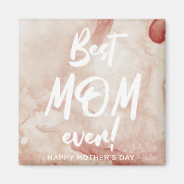 Watercolor Stänk Best Mamma Mors dag Magnet