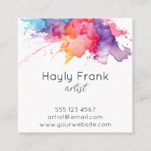 Watercolor Stänk Rainbow