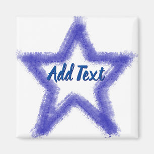 Watercolor Star-form Magnet