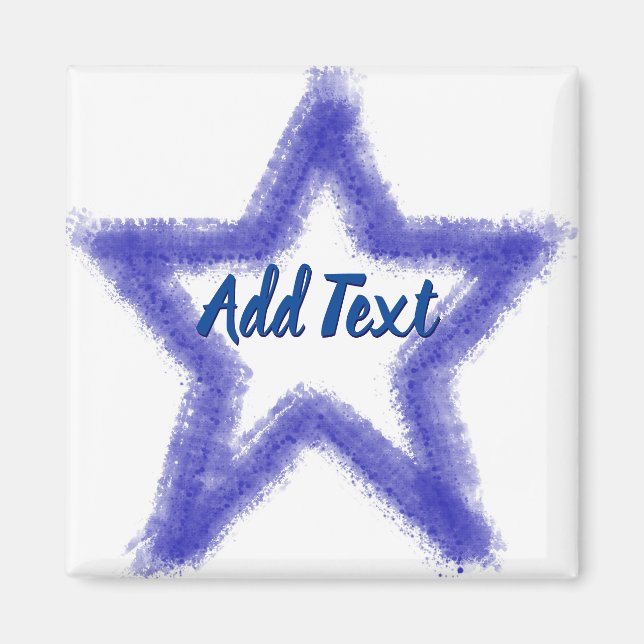 Watercolor Star-form Magnet (Framsidan)