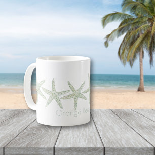 Watercolor Starfish Trio Kaffemugg