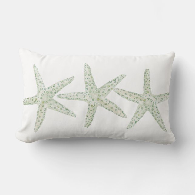 Watercolor Starfish Trio Lumbarkudde (Framsida)