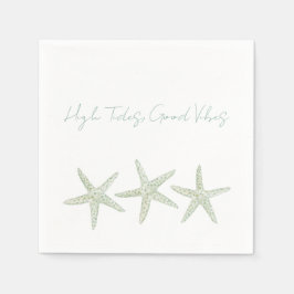 Watercolor Starfish Trio Pappersservett