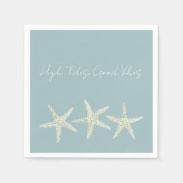 Watercolor Starfish Trio Pappersservett
