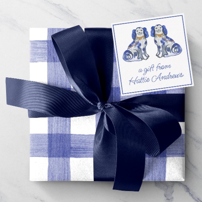 Watercolor Stbudsdshire Hundar Gift-hölje Anteckningskort (Skapare uppladdad)