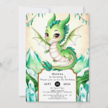 Watercolor Stollig Dragon Birthday