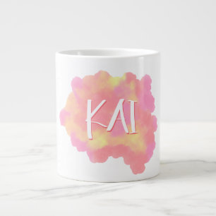 "Watercolor Stollig: Personlig Delight" Jumbo Mugg
