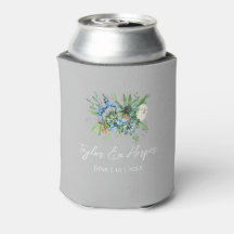 Watercolor Succulent Blommigt Bouquet Boho Bröllop