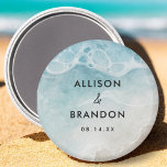 Watercolor Summer Beach Wedding Party Magnet<br><div class="desc">Watercolor Summer Beach Wedding Party Magnet Lägg till anpassningsbar på baksidan om du vill ha ytterligare information som behövs för dina gäster.</div>