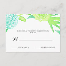Watercolor Summer Flowers Bröllop OSA