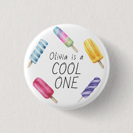 Watercolor Summer Popsicle Ice Cream Birthday Knapp