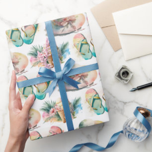 Watercolor Summer Saker Presentpapper