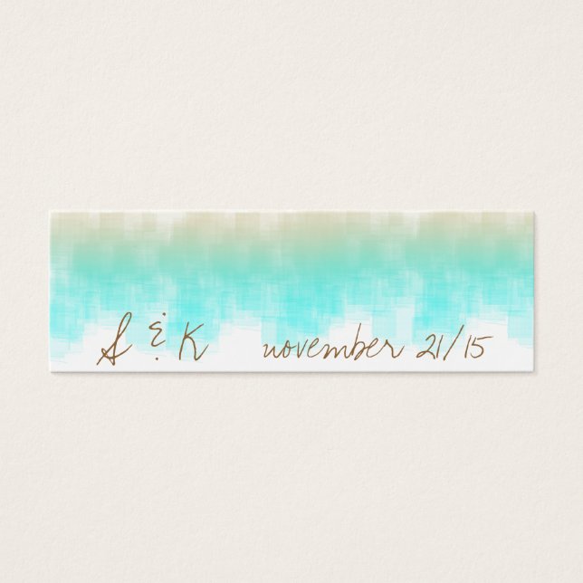 Watercolor Sunrise WSRC Litet Visitkort (Framsidan)
