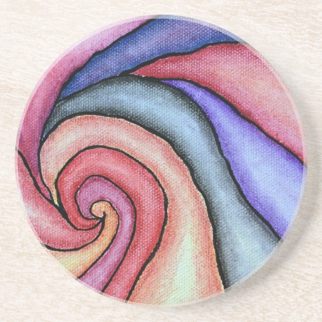 Watercolor Swirl Underlägg (Framsidan)