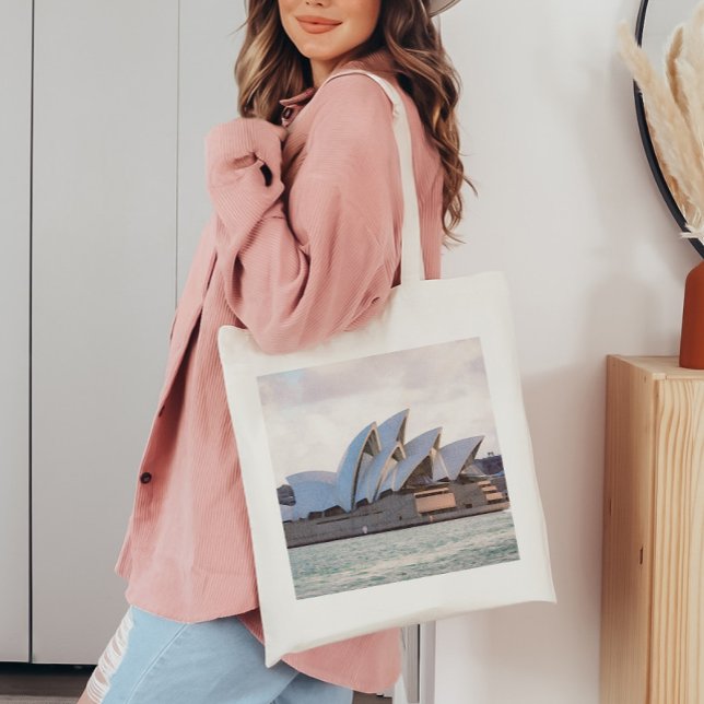 Watercolor Sydney, Australien Destinationsteckning Tygkasse (Skapare uppladdad)