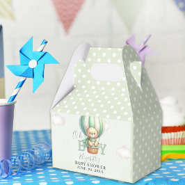 Watercolor Teddy Bear Baby Shower Boy Presentaskar